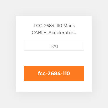 FCC-2684-110 Mack CABLE, Accelerator Control(110in) Кабель