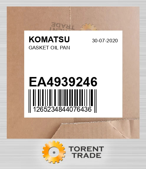 EA4939246 Прокладка масляний PAN KOMATSU NEW AFTERMARKET