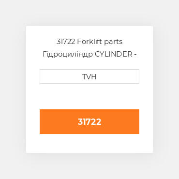 31722 Forklift parts Гідроциліндр CYLINDER - Master