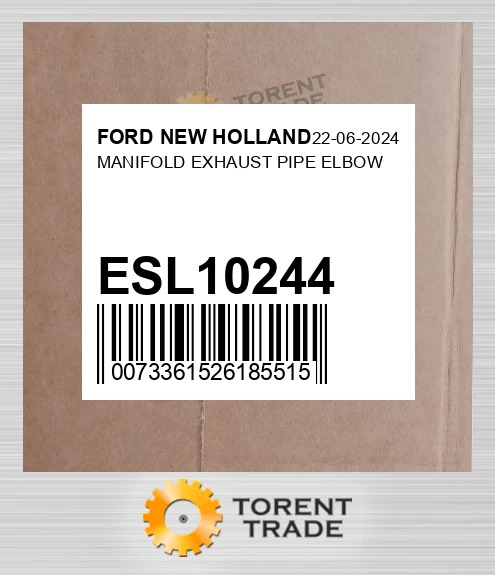 ESL10244 колектор EXHAUST PIPE ELBOW FORD NEW HOLLAND NEW AFTERMARKET