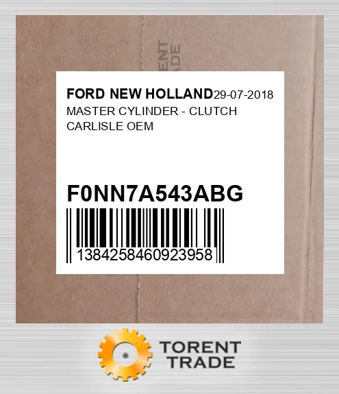 F0NN7A543ABG MASTER Циліндр - зчеплення CARLISLE OEM FORD NEW HOLLAND NEW AFTERMARKET