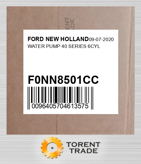 F0NN8501CC Водяний насос 40 SERIES 6CYL FORD NEW HOLLAND NEW AFTERMARKET