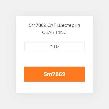 5M7869 CAT Шестерня GEAR RING