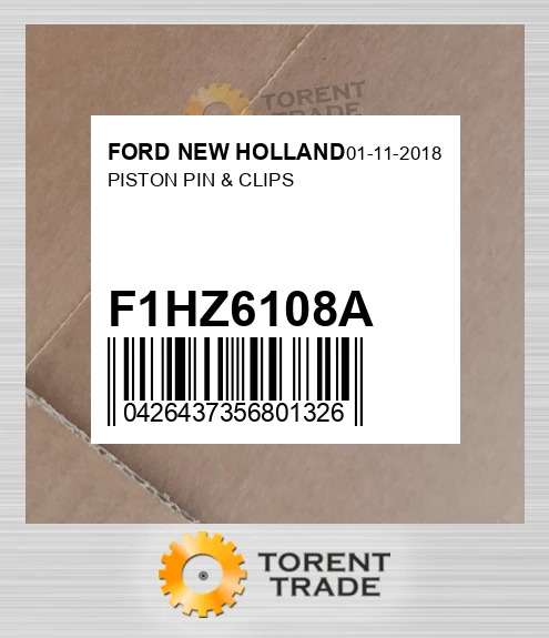 F1HZ6108A Поршень, палець і кліпси FORD NEW HOLLAND NEW AFTERMARKET