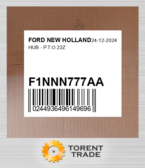 F1NNN777AA HUB - P.T.O 22Z FORD NEW HOLLAND NEW AFTERMARKET