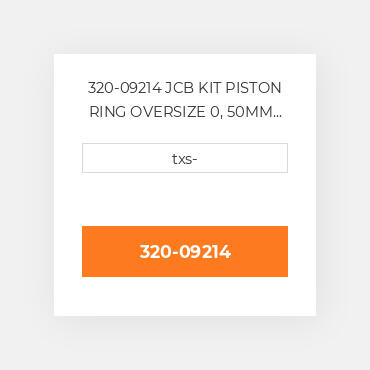 320-09214 JCB KIT PISTON RING OVERSIZE 0, 50MM Поршень комплект
