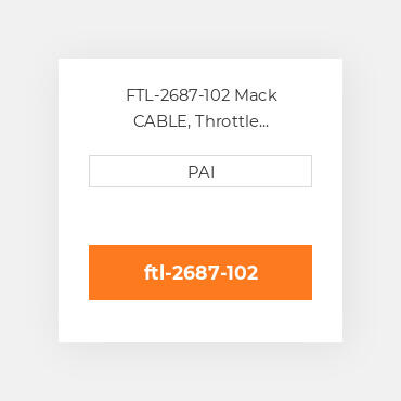 FTL-2687-102 Mack CABLE, Throttle Lock(102in) Кабель