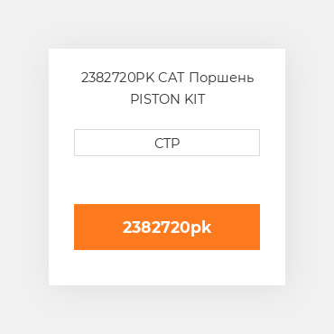 2382720PK CAT Поршень PISTON KIT
