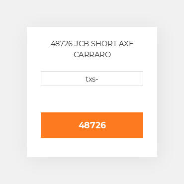 48726 JCB SHORT AXE CARRARO
