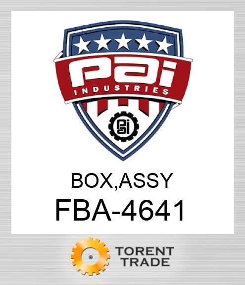 FBA-4641 Box, assy PAI INDUSTRIES