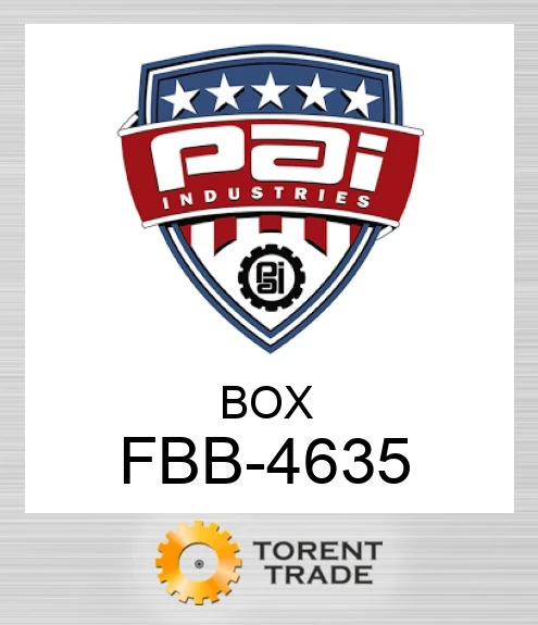 FBB-4635 Box PAI INDUSTRIES