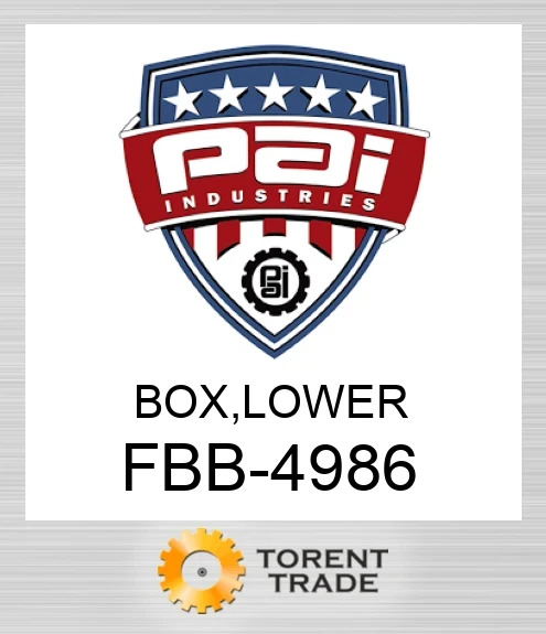 FBB-4986 Box, lower PAI INDUSTRIES