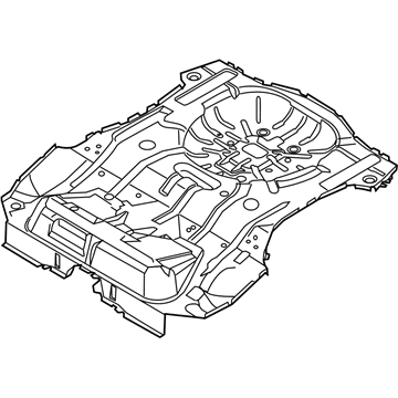BM5Z-8592-C Панель підлоги в зборі задняя