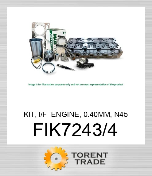FIK7243/4 Комплект, двигун I/F, 0.40 мм, N45 P#87317243 MAXIFORCE