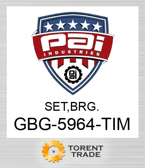 GBG-5964-TIM Комплект, підшипник. PAI INDUSTRIES