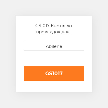 GS1017 Комплект прокладок для капремонту з сальниками ALLIS CHALMERS NEW AFTERMARKET