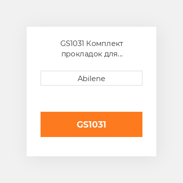 GS1031 Комплект прокладок для капремонту без сальників OLIVER NEW AFTERMARKET
