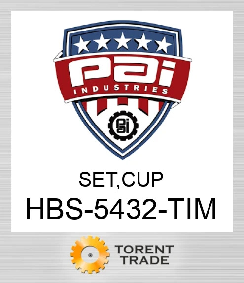 HBS-5432-TIM Комплект, cup PAI INDUSTRIES