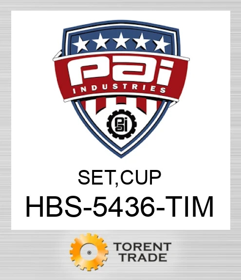 HBS-5436-TIM Комплект, cup PAI INDUSTRIES