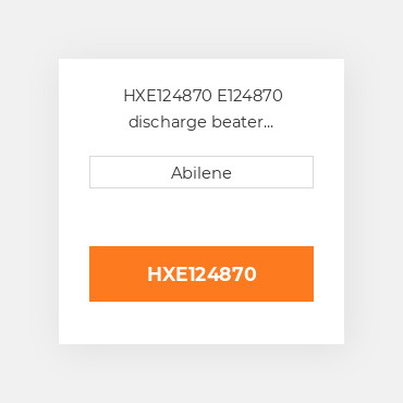 HXE124870 E124870 discharge beater приводний ремінь для комбайна John Deere JOHN DEERE NEW AFTERMARKET