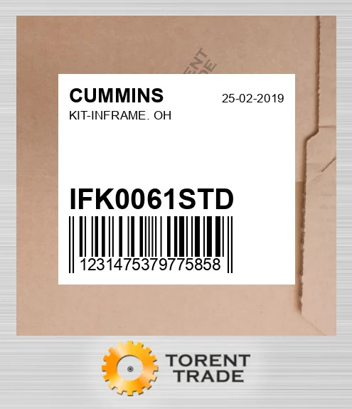 IFK0061STD комплект-INFRAME. OH CUMMINS NEW AFTERMARKET
