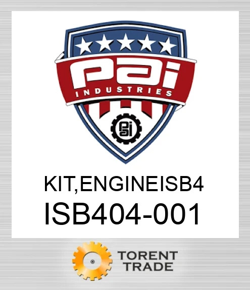 ISB404-001 Комплект, двигун isb 4 PAI INDUSTRIES