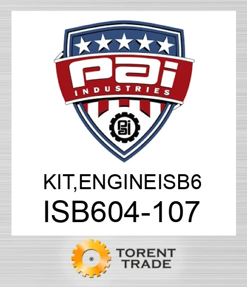 ISB604-107 Комплект, двигун isb 6 PAI INDUSTRIES