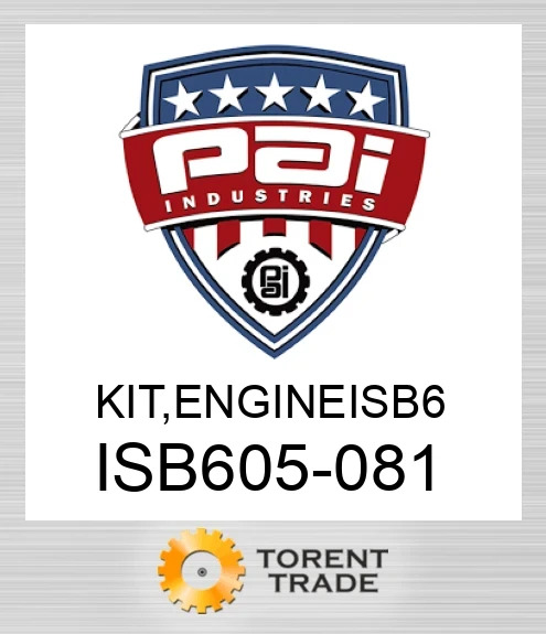 ISB605-081 Комплект, двигун isb 6 PAI INDUSTRIES