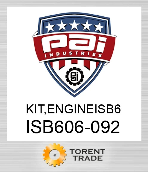 ISB606-092 Комплект, двигун isb 6 PAI INDUSTRIES