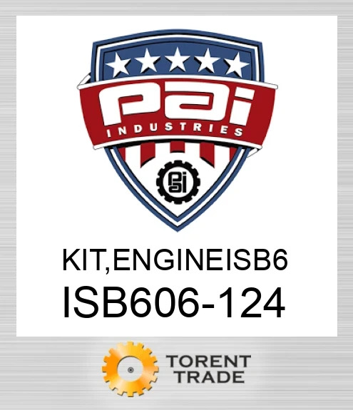 ISB606-124 Комплект, двигун isb 6 PAI INDUSTRIES
