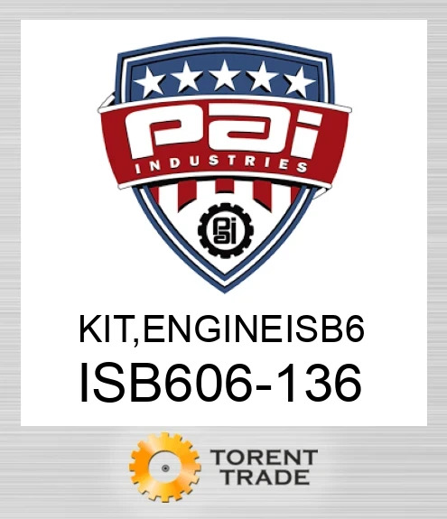 ISB606-136 Комплект, двигун isb 6 PAI INDUSTRIES