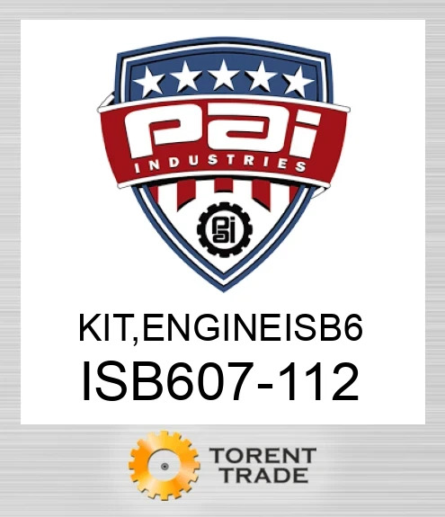 ISB607-112 Комплект, двигун isb 6 PAI INDUSTRIES