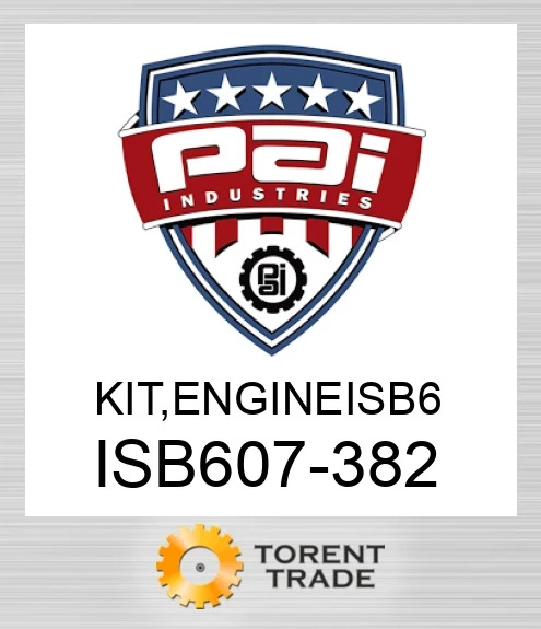 ISB607-382 Комплект, двигун isb 6 PAI INDUSTRIES