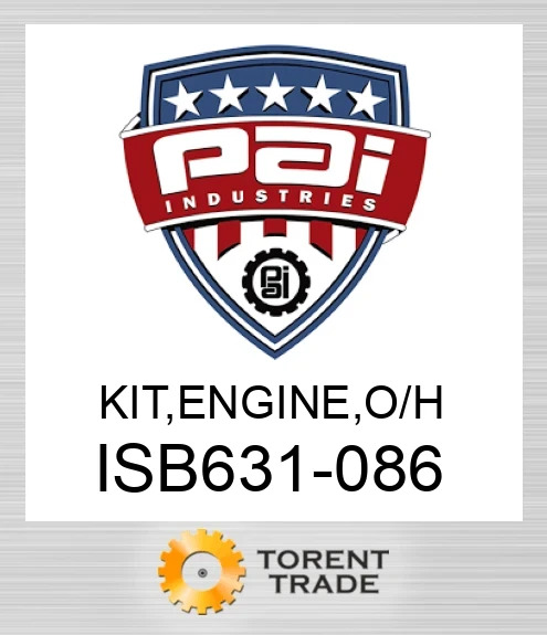ISB631-086 Комплект, двигун , капітальний ремонт PAI INDUSTRIES