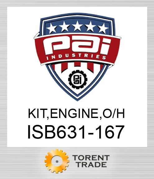 ISB631-167 Комплект, двигун , капітальний ремонт PAI INDUSTRIES