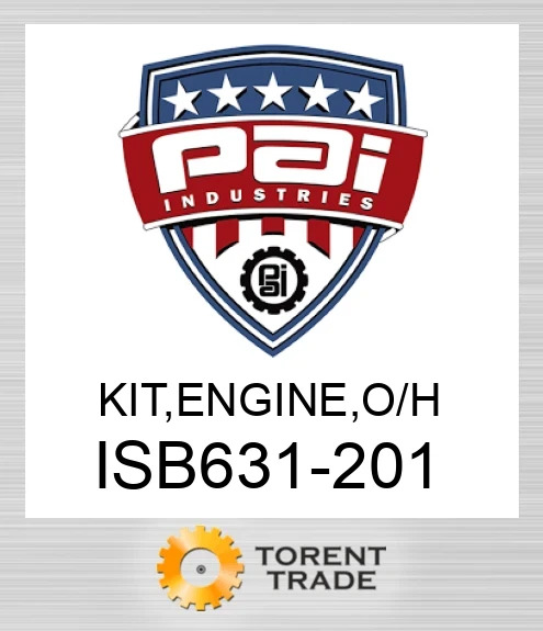 ISB631-201 Комплект, двигун , капітальний ремонт PAI INDUSTRIES