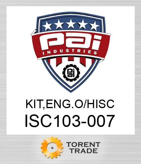 ISC103-007 Комплект, двигун o/hisc PAI INDUSTRIES