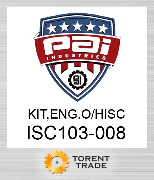 ISC103-008 Комплект, двигун o/hisc PAI INDUSTRIES