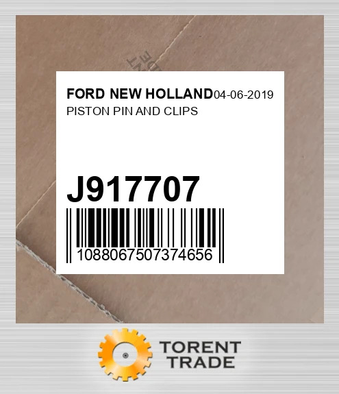 J917707 Поршень, Палець AND Кліпси FORD NEW HOLLAND NEW AFTERMARKET