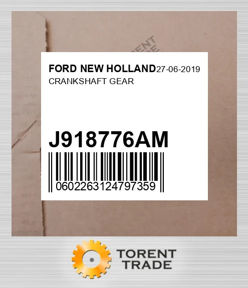 J918776AM Колінчастий вал Шестерня FORD NEW HOLLAND NEW AFTERMARKET