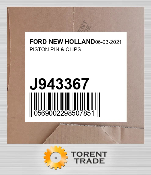 J943367 Поршень & Палець FORD NEW HOLLAND NEW AFTERMARKET