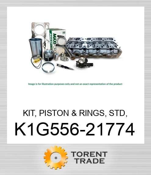 K1G556-21774 Комплект, поршень та кільця, стандартний, V3300 DI  MAXIFORCE