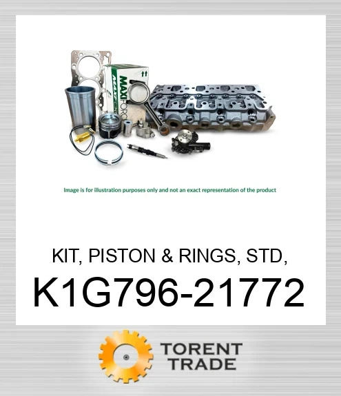 K1G796-21772 Комплект, поршень та кільця, стандартний, V2203 MDI  MAXIFORCE