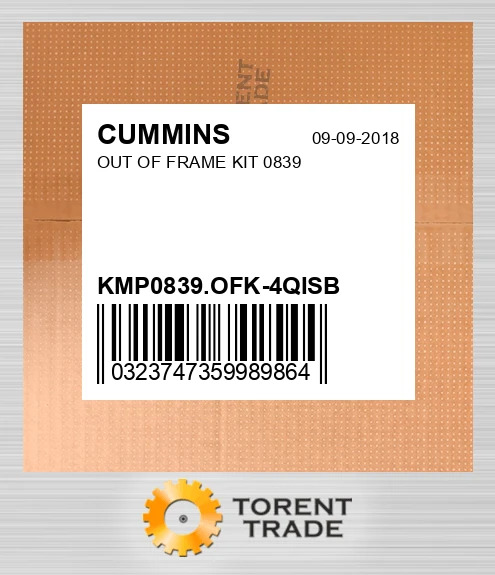 KMP0839.OFK-4QISB Комплект позарамкового ремонту 0839 CUMMINS NEW AFTERMARKET