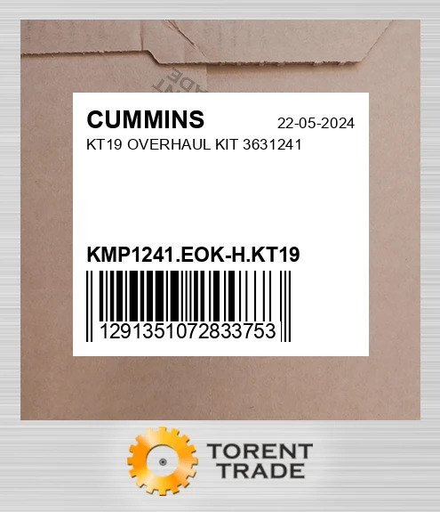 KMP1241.EOK-H.KT19 KT19 Капітальний ремонтний комплект 3631241 CUMMINS NEW AFTERMARKET