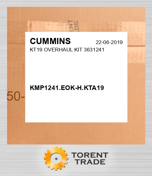 KMP1241.EOK-H.KTA19 KT19 Капітальний ремонтний комплект 3631241 CUMMINS NEW AFTERMARKET