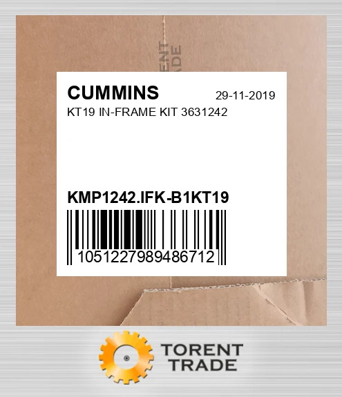 KMP1242.IFK-B1KT19 KT19 Комплект внутрішньорамного ремонту 3631242 CUMMINS NEW AFTERMARKET