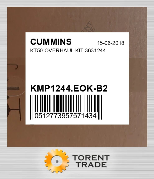 KMP1244.EOK-B2 KT50 Капітальний ремонтний комплект 3631244 CUMMINS NEW AFTERMARKET