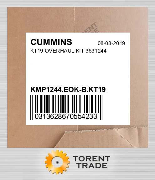 KMP1244.EOK-B.KT19 KT19 Капітальний ремонтний комплект 3631244 CUMMINS NEW AFTERMARKET