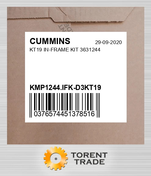 KMP1244.IFK-D3KT19 KT19 Комплект внутрішньорамного ремонту 3631244 CUMMINS NEW AFTERMARKET